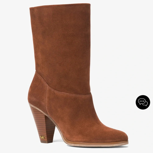 Michael Kors Divia Suede Ankle Boot 8 - Picture 1 of 7